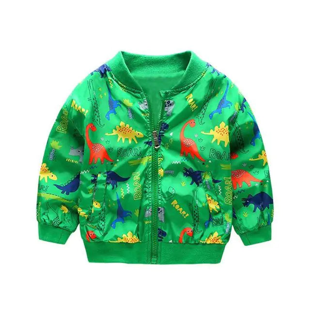 Cute Dinosaur Cartoon Jackets for Kids 1-7T