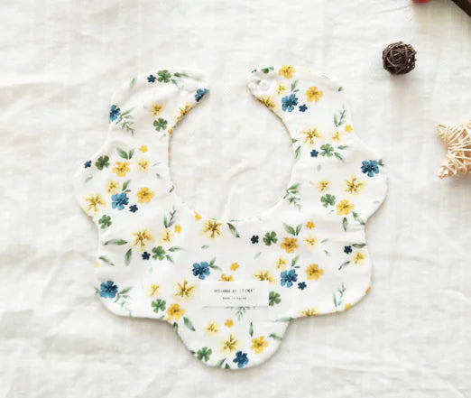 Floral Reversible Baby Bibs & Cloths Set