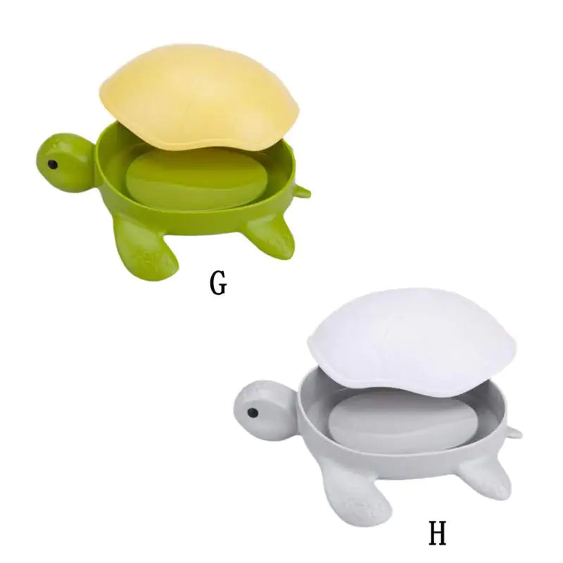 Creative Portable Soap Dish with Lid for Kids