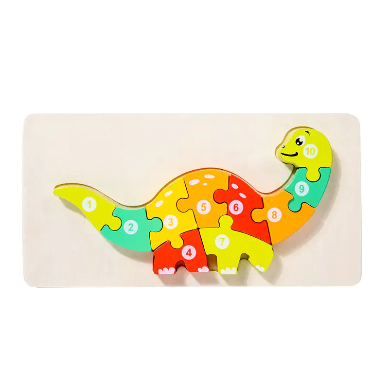Kid-Friendly Wooden Learning Puzzles - Bulk