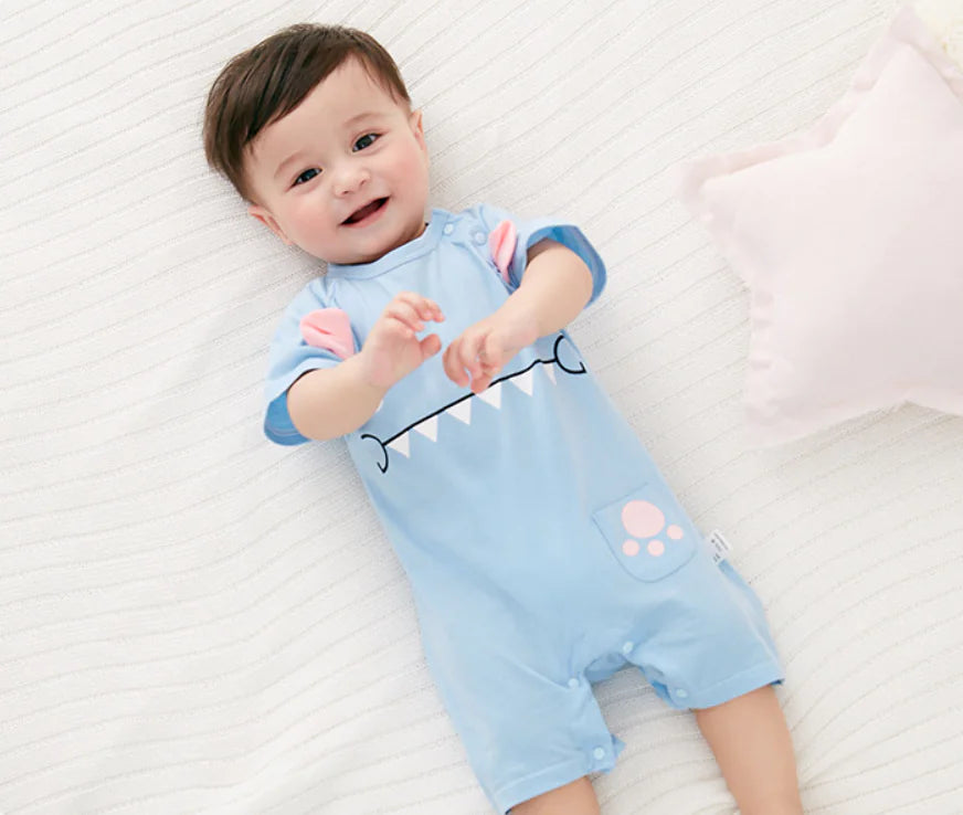 Boys' Summer Cotton Romper - Korean Trend