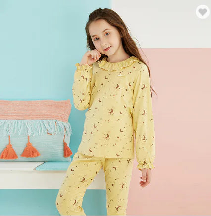 Girls' Cotton Pajamas Set