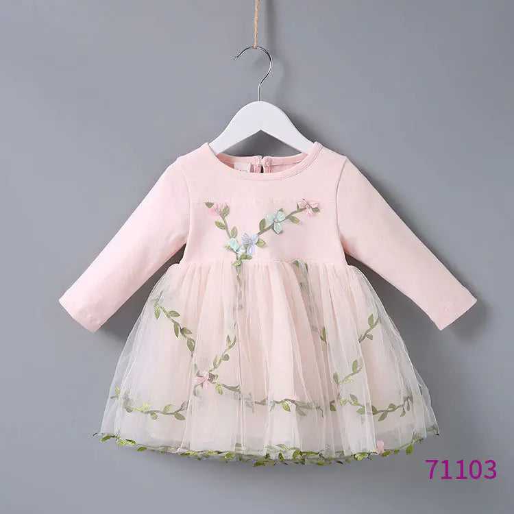 Cute Long-Sleeved Princess Dresses for Girls