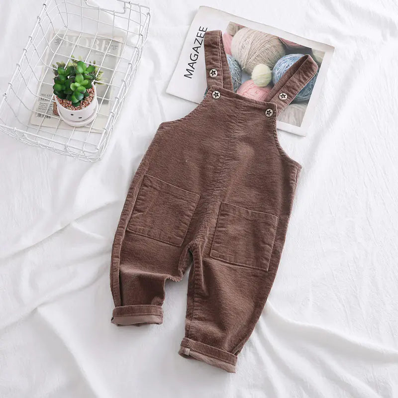Chic Kid's Solid Overalls