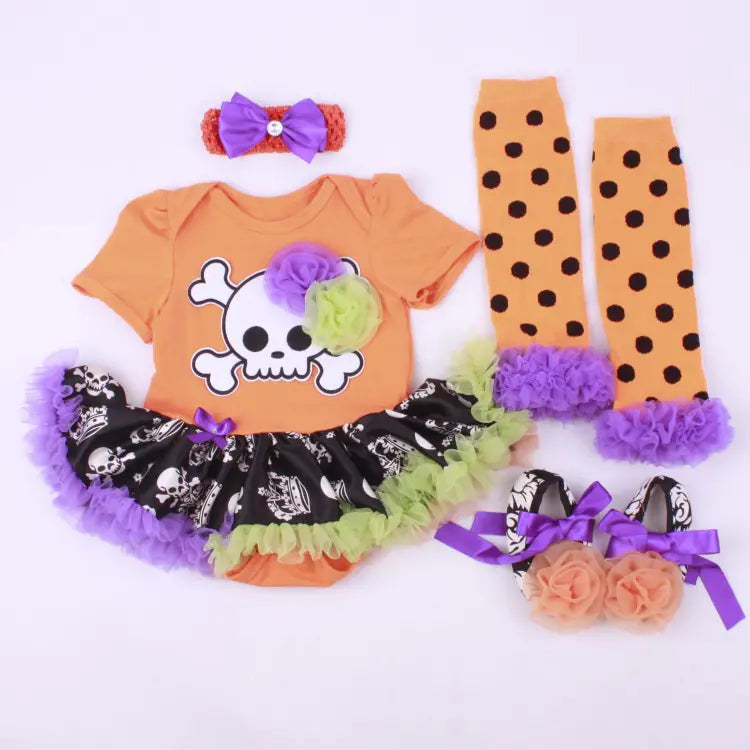 Infant Skeleton Halloween Costume Set