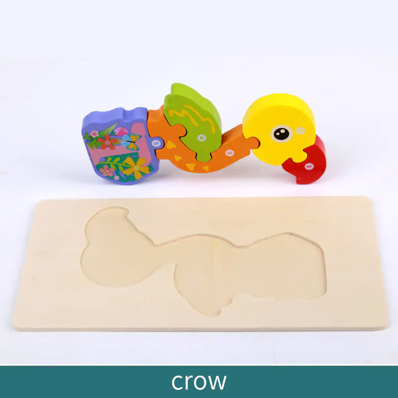 Kid-Friendly Wooden Learning Puzzles - Bulk