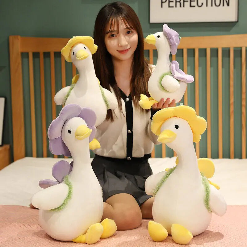 CuddleBuddy Velvet Duck Plush - Portable Travel Size