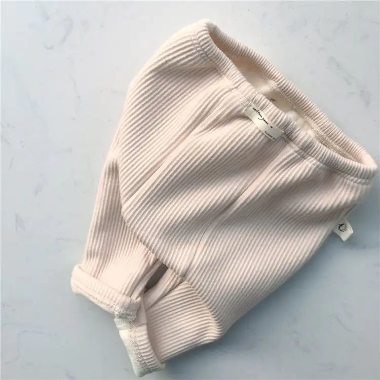 Autumn Baby Casual Threaded Elastic Leggings