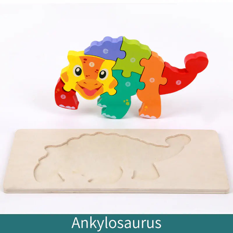 Kid-Friendly Wooden Learning Puzzles - Bulk