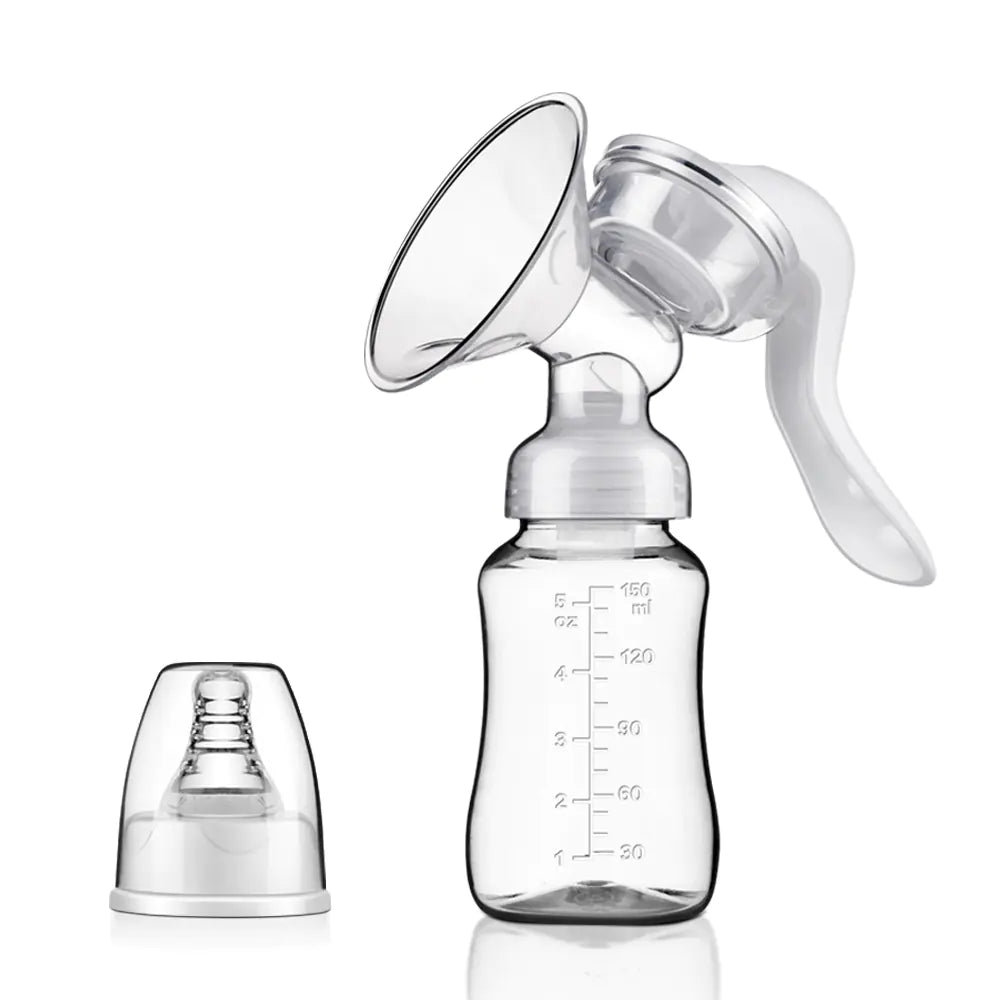 Manual Breast Pump with Silicone Nipple and Collector