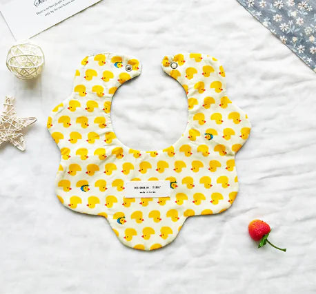 Floral Reversible Baby Bibs & Cloths Set