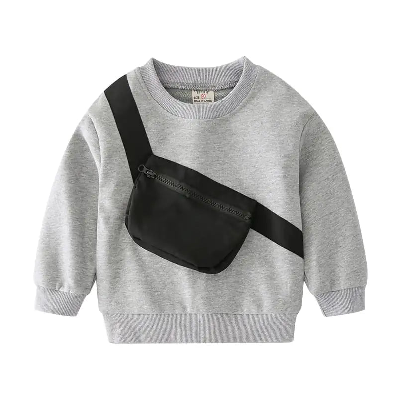 Boys' Long Sleeve Round Neck Pullover Sweater