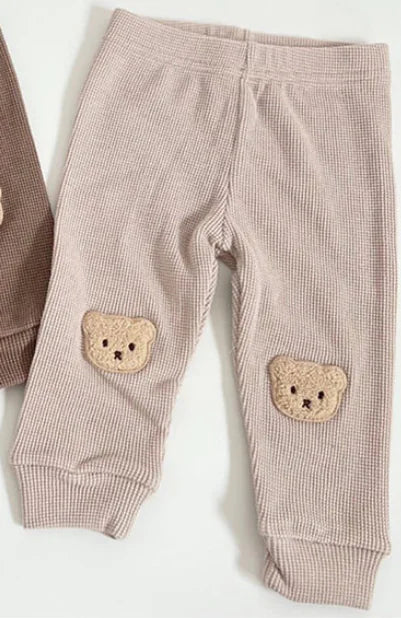 Bear Waffle Baby Harem Trousers