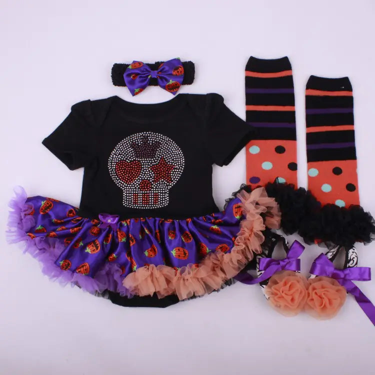 Infant Skeleton Halloween Costume Set