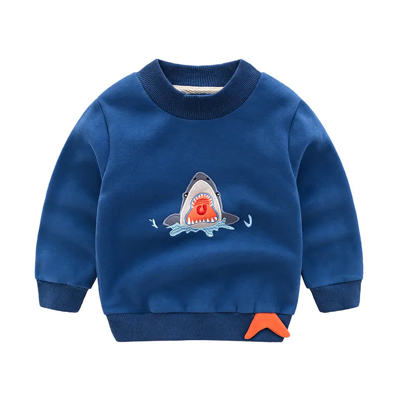 Korean Boys' Cashmere Pullover Sweatshirt