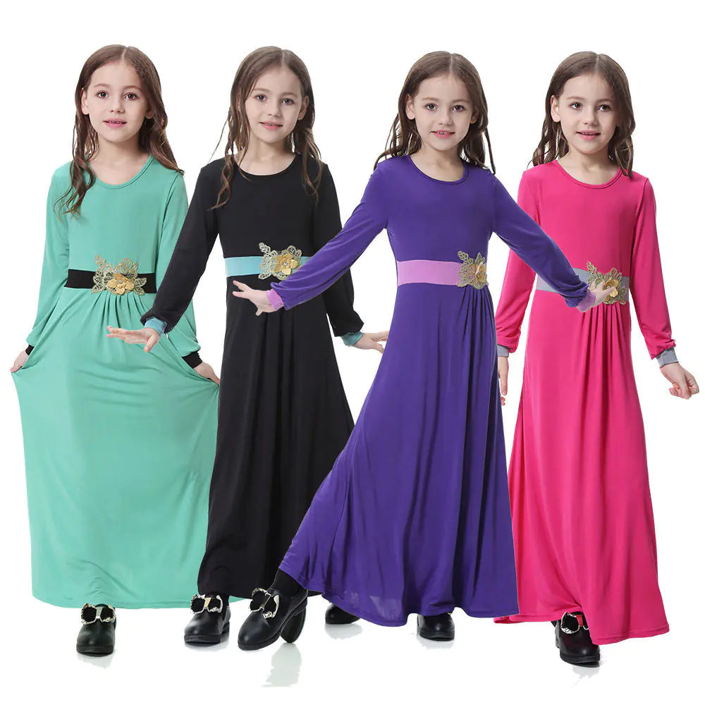 Ethnic Style Fashion Dress for Girls' Performance