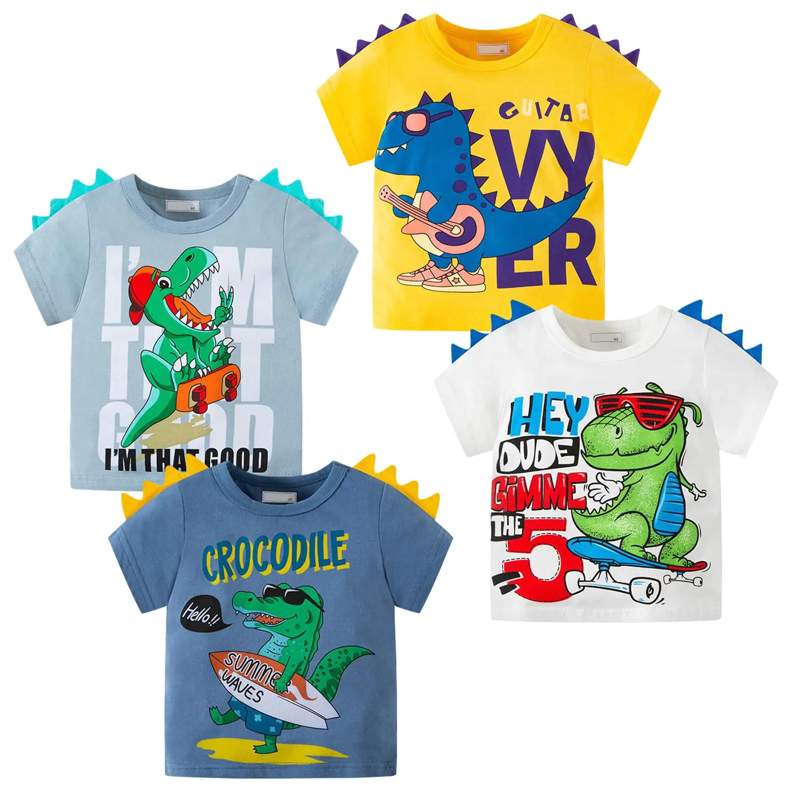 Active Toddler Boys Cotton Graphic Tees