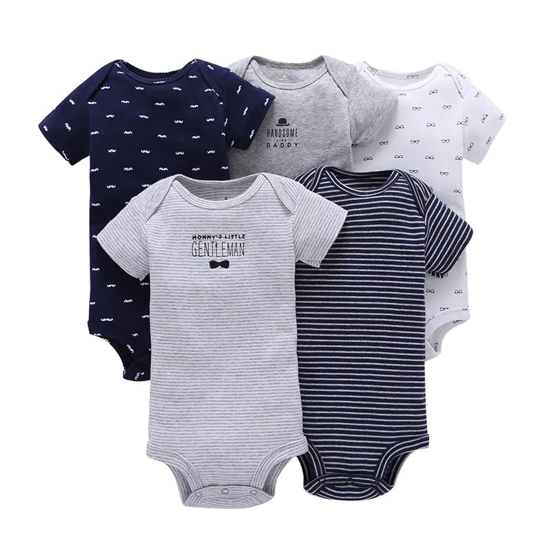 Bright & Comfy Infant Romper Bundle (5pc)