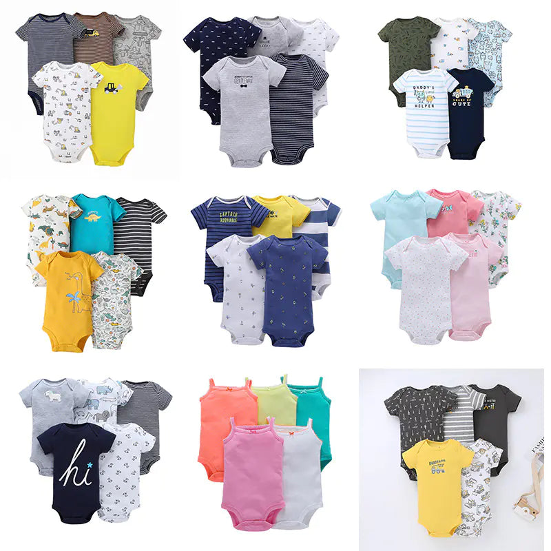 Bright & Comfy Infant Romper Bundle (5pc)