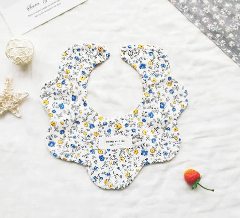 Floral Reversible Baby Bibs & Cloths Set