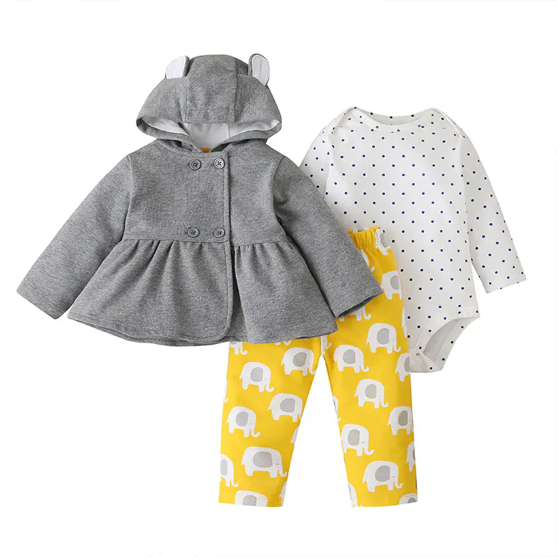 New Baby Kids Outfit Set with Hoodie