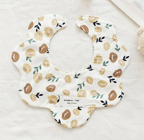 Floral Reversible Baby Bibs & Cloths Set