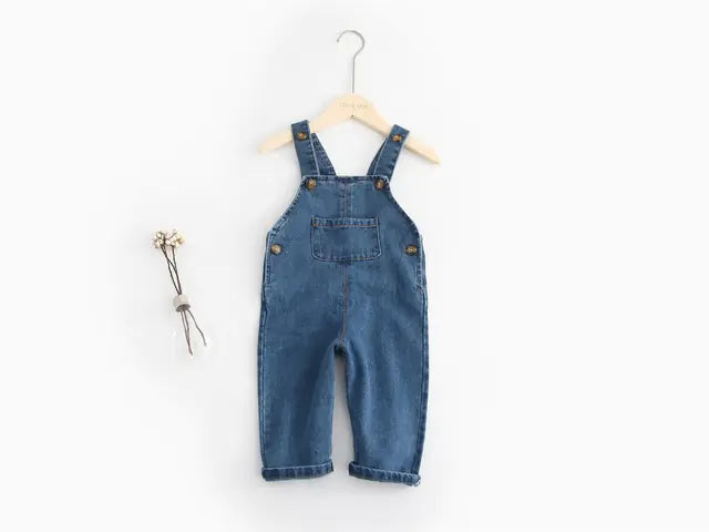Kids' Denim Bib Overalls for Fall