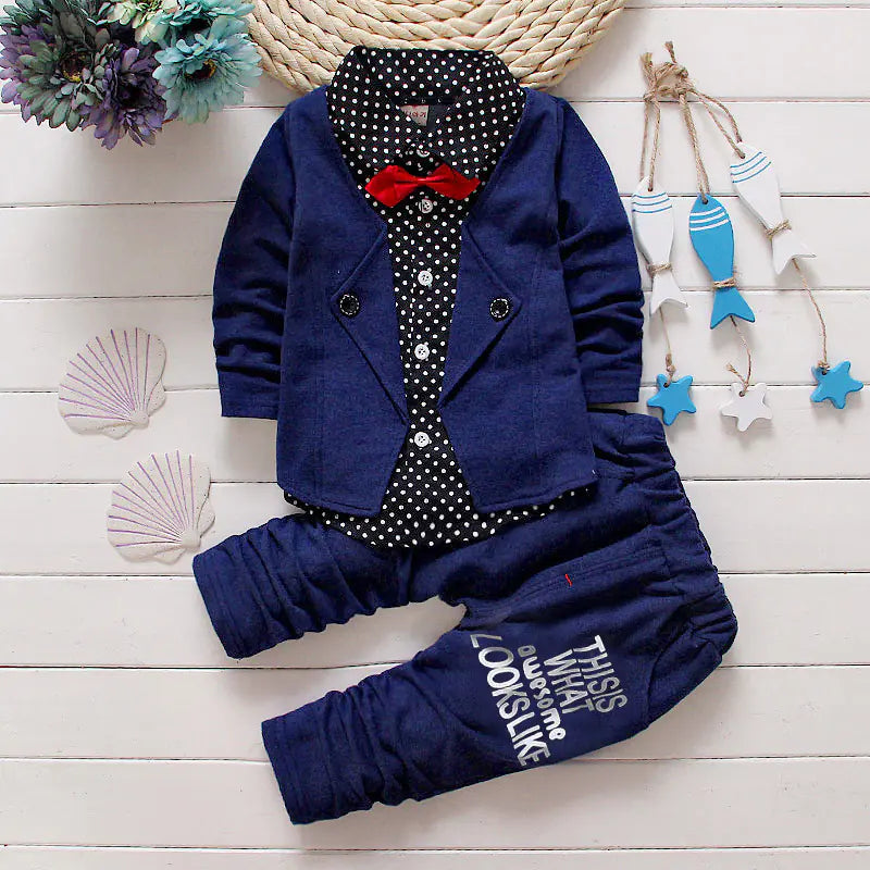 Boys' Casual Two-Piece Suit Set