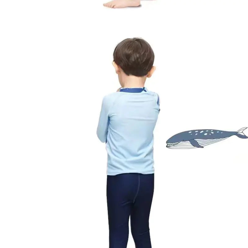 2023 Kids Swimwear Set for Boys 3-9 Years Sun Protection