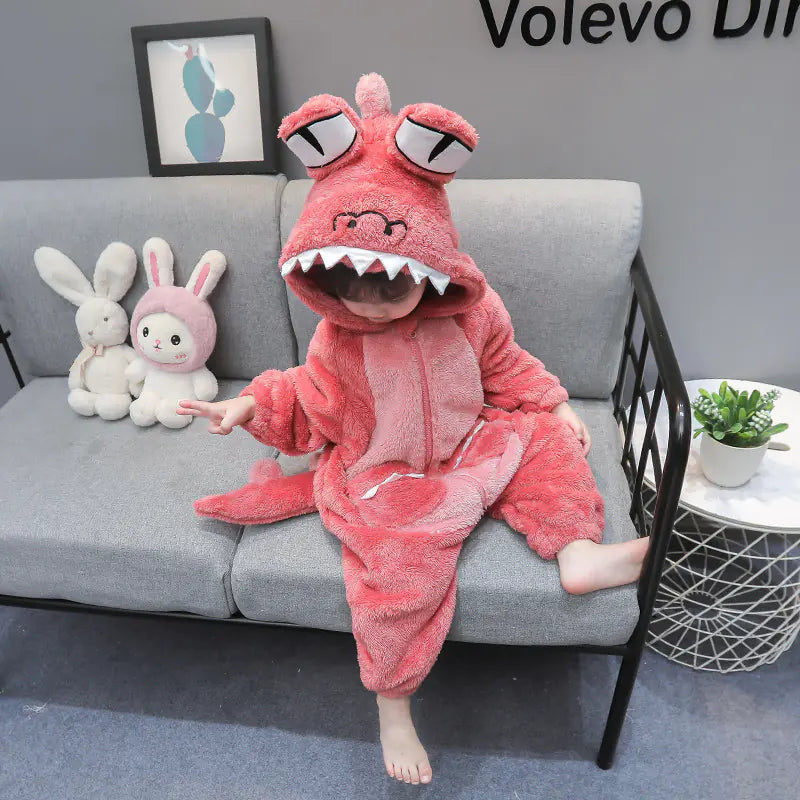 Girls Casual Facecloth Loungewear Pajamas Set