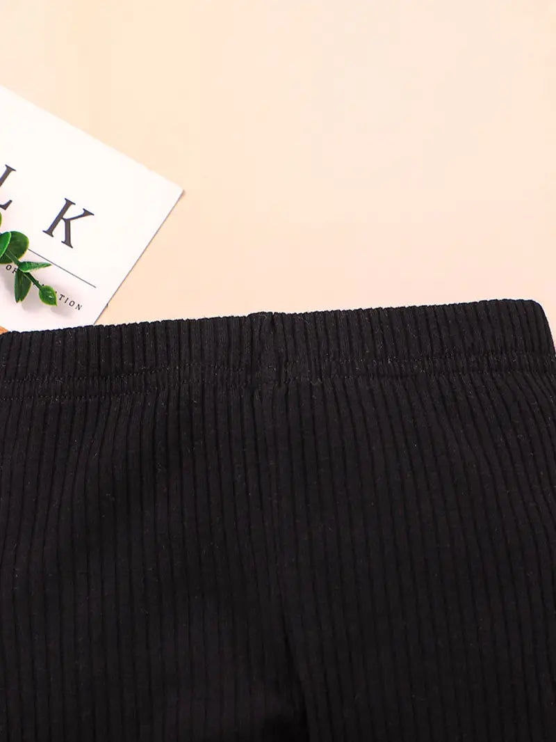 3-Pack Baby Girls Cotton Ribbed Leggings