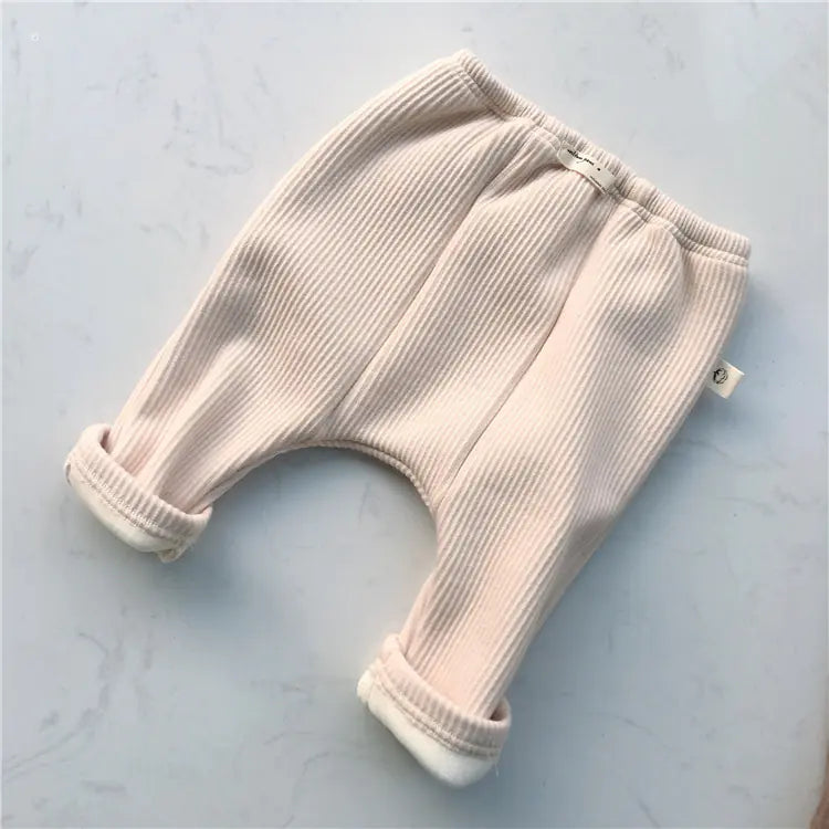 Autumn Baby Casual Threaded Elastic Leggings