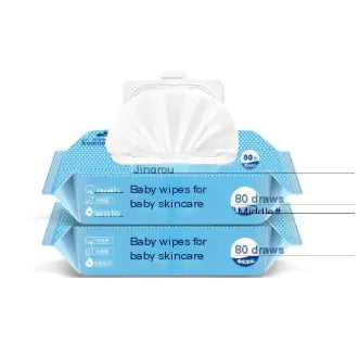 Baby Wet Wipes with Lid - 80 Count for Newborns