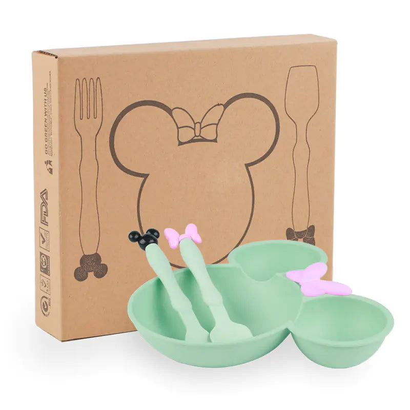 Kids' Eco-Friendly Cartoon Dining Set