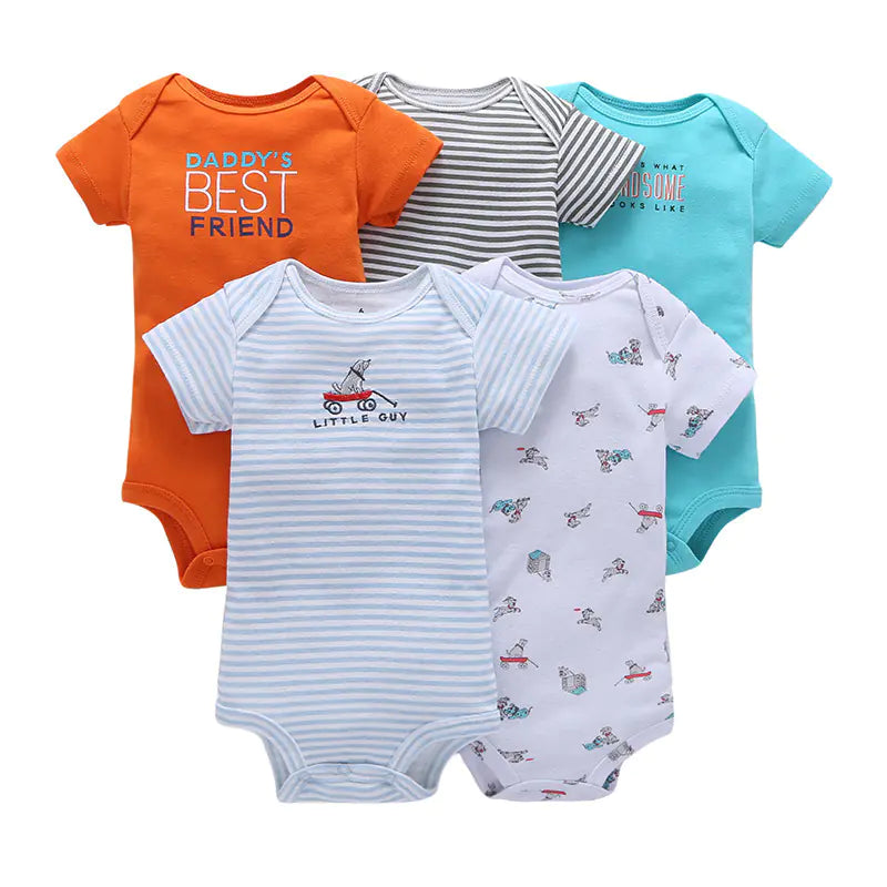 Bright & Comfy Infant Romper Bundle (5pc)