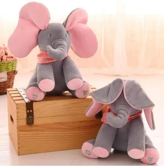 Melodic Elephant Plush Toy