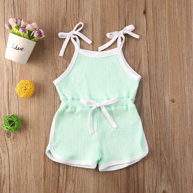 2020 New Baby Girl Striped Romper Summer Outfit