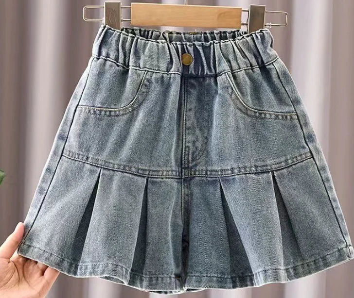 Girls' Fashionable Elegant Denim Skirts Collection