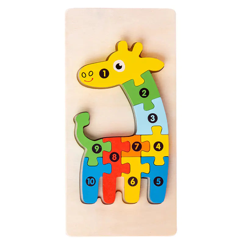 Kid-Friendly Wooden Learning Puzzles - Bulk