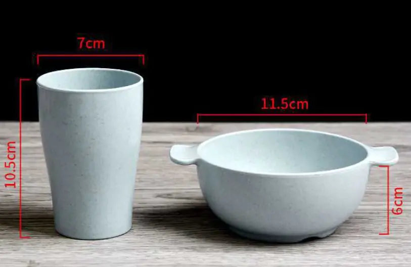 Eco-Friendly Kids' Wheat Dining Set