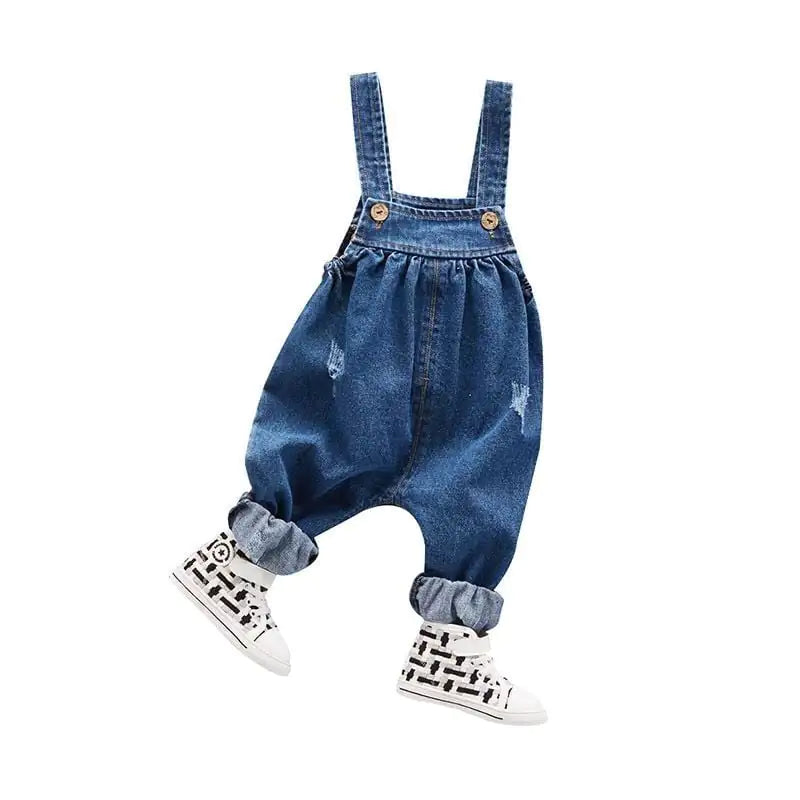 Denim Suspenders Trousers for Boys and Girls