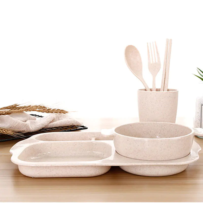 Eco-Friendly Kids' Wheat Dining Set