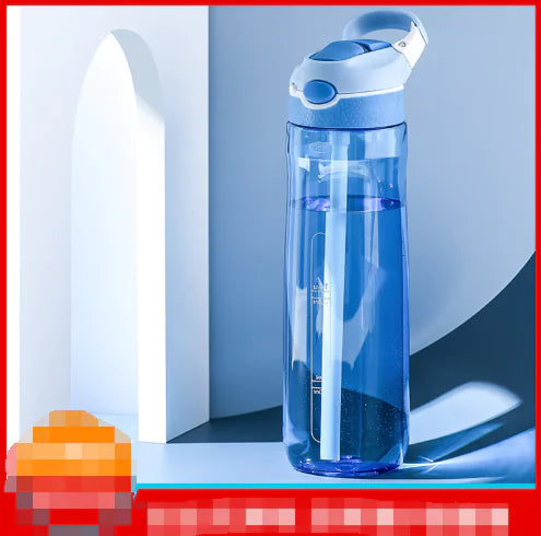 HydroStyle Student Water Bottle with Straw