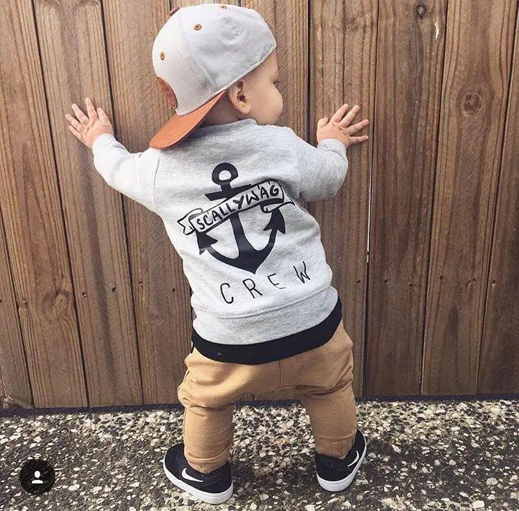 New Kids' Fashion Set: Boys' Hoodie and Pants