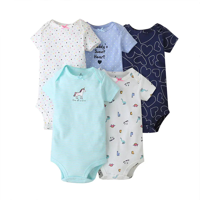 Bright & Comfy Infant Romper Bundle (5pc)