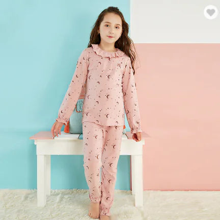 Girls' Cotton Pajamas Set