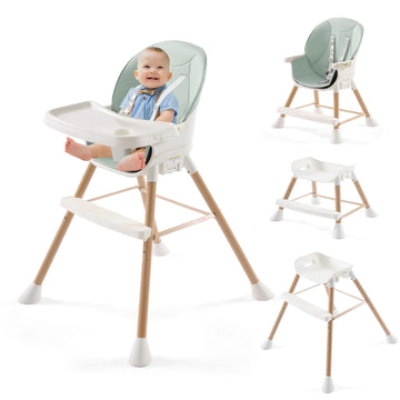 6 in 1 Adjustable Infant Baby Feeding High Chair