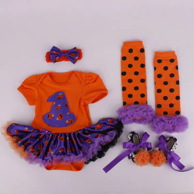 Infant Skeleton Halloween Costume Set
