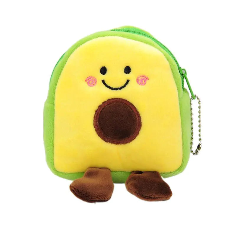 Avocado Fruit School Bag Shaped Coin Purse and Pack
