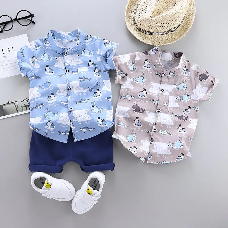2020 Summer Korean Style Boys' Baby Clothing Set